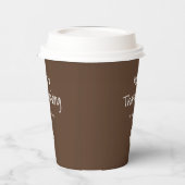 Einfaches Leaf Moderner Erntedank Pappbecher (Links)