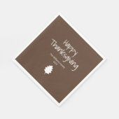 Einfaches Leaf Moderner Erntedank Serviette (Ecke)