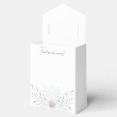 Einfaches Leaf und rosa Lotus mit Mandala Wedding Geschenkschachtel (Geöffnet)