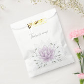 Einfaches Leaf und rosa Lotus mit Mandala Wedding Geschenktütchen (Versiegelt)