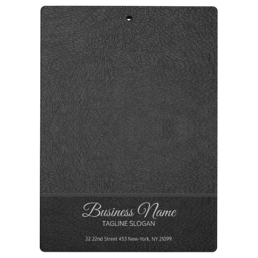 einfaches Leather Klemmbrett (Rückseite)