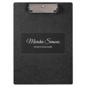 einfaches Leather Klemmbrett (Vorderseite)