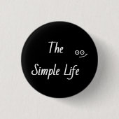 "einfaches Leben" Button (Vorderseite)