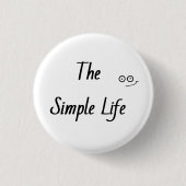 "einfaches Leben" Button (Vorderseite)