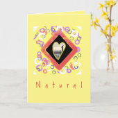 Einfaches Leben in der Natur dank Karte (Gelbe Blume)