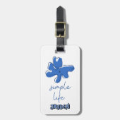 Einfaches Leben Minimalismus Gepäckanhänger (Vorderseite vertikal)
