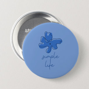 Einfaches Leben Minimalismus Knopf Button