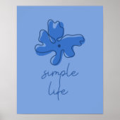 Einfaches Leben Minimalismus Wandkunst Poster (Vorne)