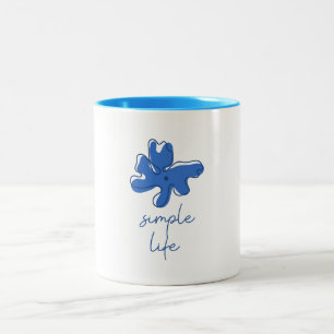 Einfaches Leben Minimalismus Zweifarbige Tasse