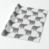 Einfaches Leopard-Tiermuster Geschenkpapier (Ungerollt)