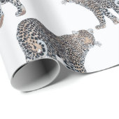 Einfaches Leopard-Tiermuster Geschenkpapier (Rolleneckpunkt)