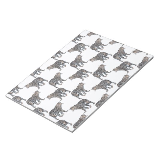 Einfaches Leopard-Tiermuster Notizblock (angewinkelt)
