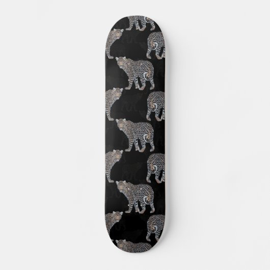 Einfaches Leopard-Tiermuster Skateboard (Vorderseite)