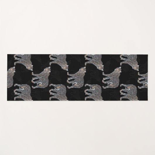 Einfaches Leopard-Tiermuster Yogamatte (Vorderseite (Horizontal))