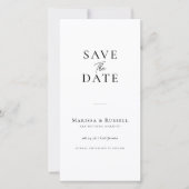Einfaches Lesezeichen Fotoautomat Save-the-Date Save The Date (Vorderseite)
