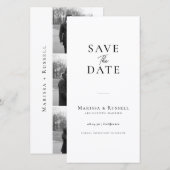 Einfaches Lesezeichen Fotoautomat Save-the-Date Save The Date (Vorne/Hinten)