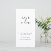 Einfaches Lesezeichen Fotoautomat Save-the-Date Save The Date (Stehend Vorderseite)