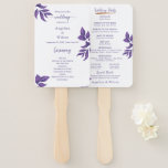 Einfaches Lila Eukalyptus-Hochzeitsprogramm Fächer<br><div class="desc">Einfache Lila Elegant Eukalyptus Wedding Program Hand Fan, lila Blätter mit modernem Schriftzeichen auf weißer Basis verleihen einem solchen Gartenambiente. Vollständig anpassbar. Besuchen Sie meinen Laden, um mehr Hochzeitszeug für dieses Design zu sehen! Für weitere Anpassungen klicken Sie bitte auf den Link "Weitere Anpassung" und verwenden Sie unser Design-Tool, um...</div>