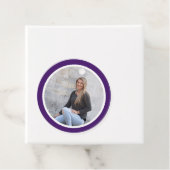 Einfaches Lila Foto Abschluss Geschenkanhänger (Beispiel)