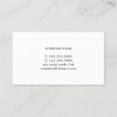 Einfaches Lila Gold Line Consultant Visitenkarte (Rückseite)