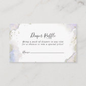 Einfaches Lila Minimalistisches Windelrad Begleitkarte (Vorderseite)