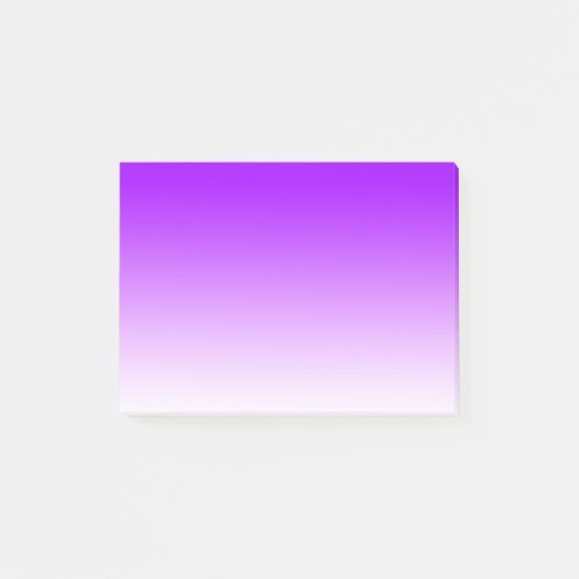 Einfaches Lila zum Weiß Post-it Klebezettel (Vorderseite)