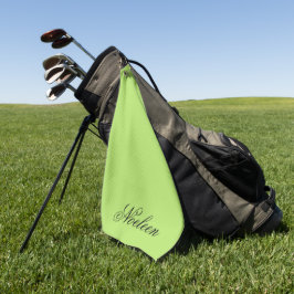 Einfaches Limoner individuelle Name Golfhandtuch