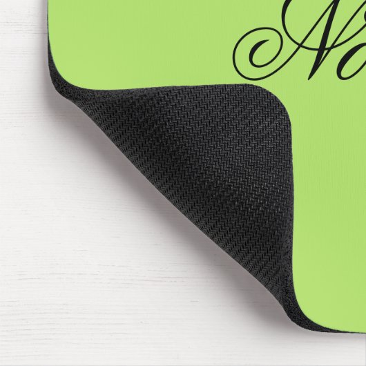 Einfaches Limoner individuelle Name Mousepad (Ecke)