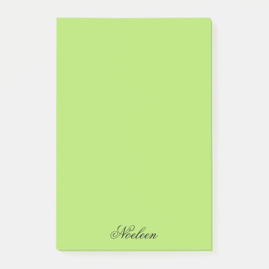 Einfaches Limoner individuelle Name Post-it Klebezettel (Vorderseite)