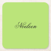 Einfaches Limoner individuelle Name Rechteckiger Pappuntersetzer (Vorderseite)