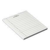 Einfaches Linien-Lehrer-Notizbuch Notizblock (angewinkelt)