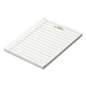 Einfaches Linien-Lehrer-Notizbuch Notizblock (Rotiert)