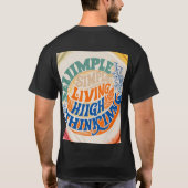 Einfaches Living High Thinking T-Shirt (Rückseite)