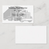 Einfaches LKW-Fahrer-Verschiffen Visitenkarte (Vorne/Hinten)