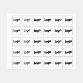 Einfaches Logo-Branding Etiketten (Blatt)