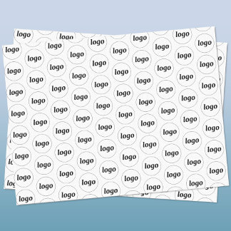 Einfaches Logo-Branding Seidenpapier