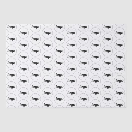Einfaches Logo-Branding Seidenpapier (Vorderseite)