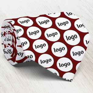 Einfaches Logo Business Burgunder Schlips Krawatte