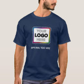 Einfaches Logo Business T-Shirt mit optionalem Tex (Vorderseite)