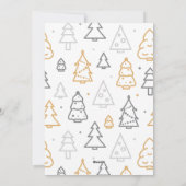 Einfaches Logo der modernen Weihnachtsbaumfirma Feiertagskarte (Rückseite)