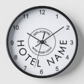 Einfaches Logo des Hotels Uhr (Vorderseite)