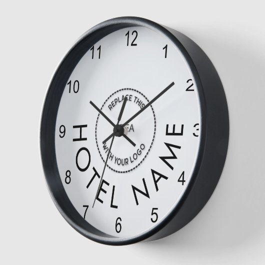 Einfaches Logo des Hotels Uhr (Winkel)