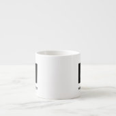 Einfaches Logo für benutzerdefinierbare Unternehme Espressotasse (Vorderseite)