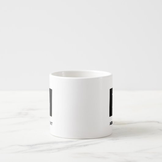 Einfaches Logo für benutzerdefinierbare Unternehme Espressotasse (Vorderseite)