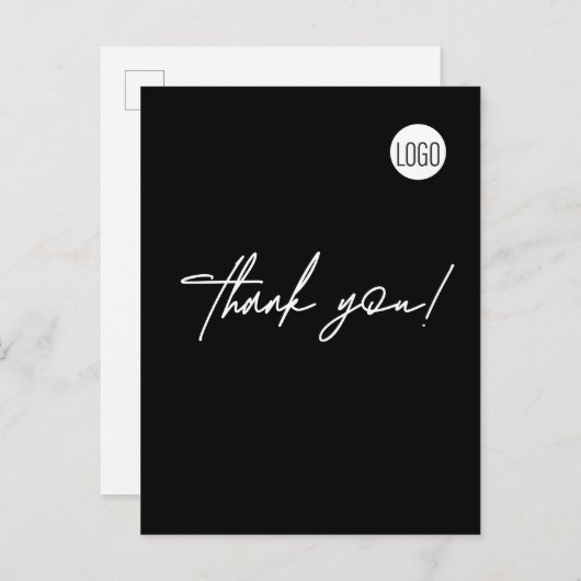 Einfaches Logo für das Baugewerbe Postkarte (Vorne/Hinten)