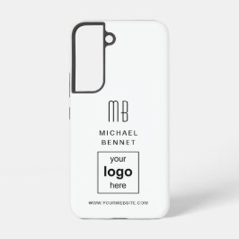 Einfaches Logo für das White Custom Business Samsung Galaxy Hülle