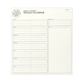 Einfaches Logo für den persönlichen Wochenplaner Notizblock