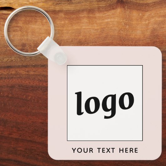 Einfaches Logo für den Text Schlüsselanhänger (Vorderseite)