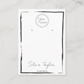 einfaches Logo für die Ohrmuschelanzeige Visitenkarte (Vorderseite)