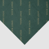 Einfaches Logo für grüne Unternehmen Seidenpapier (Detail)